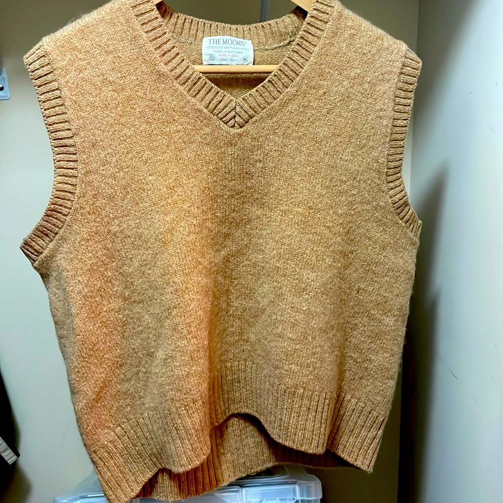 The Moors LORD JEFF Vintage 100% Wool Sweater Vest